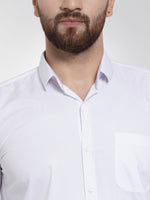 Thumbnail for Jainish Men's Cotton Solid White Formal Shirt's ( SF 361White ) - Distacart