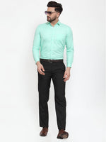 Thumbnail for Jainish Green Formal Shirt with white detailing ( SF 419Green ) - Distacart