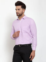 Thumbnail for Jainish Light-Purple Formal Shirt with white detailing ( SF 419Light-Purple ) - Distacart