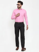 Thumbnail for Jainish Pink Formal Shirt with white detailing ( SF 419Pink ) - Distacart