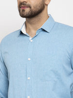 Thumbnail for Jainish Pista Green Formal Shirt with white detailing ( SF 419Pista ) - Distacart