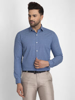 Thumbnail for Jainish Blue Men's Cotton Printed Formal Shirts ( SF 428Blue ) - Distacart