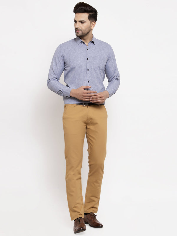 Jainish Grey Men's Cotton Solid Button Down Formal Shirts ( SF 734Light-Grey ) - Distacart