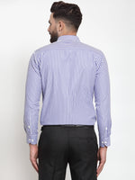 Thumbnail for Jainish Blue Men's Cotton Striped Formal Shirts ( SF 735Blue ) - Distacart