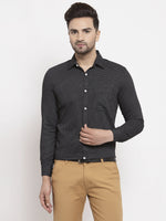 Thumbnail for Jainish Black Men's Cotton Polka Dots Formal Shirts ( SF 736Black ) - Distacart