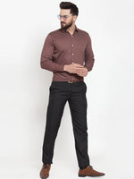 Thumbnail for Jainish Brown Men's Cotton Polka Dots Formal Shirts ( SF 736Coffee ) - Distacart