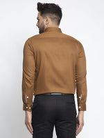 Thumbnail for Jainish Brown Men's Cotton Polka Dots Formal Shirts ( SF 736Dark-Brown ) - Distacart