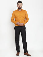Thumbnail for Jainish Yellow Men's Cotton Polka Dots Formal Shirts ( SF 736Mustard ) - Distacart