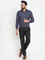 Thumbnail for Jainish Navy Men's Cotton Polka Dots Formal Shirts ( SF 736Navy ) - Distacart