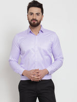 Thumbnail for Jainish Purple Men's Cotton Stiped Formal Shirts ( SF 737Light-Purple ) - Distacart
