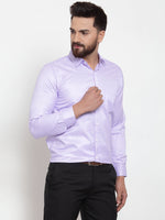 Thumbnail for Jainish Purple Men's Cotton Stiped Formal Shirts ( SF 737Light-Purple ) - Distacart