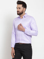 Thumbnail for Jainish Purple Men's Cotton Stiped Formal Shirts ( SF 737Light-Purple ) - Distacart