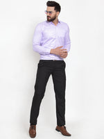 Thumbnail for Jainish Purple Men's Cotton Stiped Formal Shirts ( SF 737Light-Purple ) - Distacart