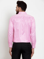 Thumbnail for Jainish Pink Men's Cotton Stiped Formal Shirts ( SF 737Pink ) - Distacart