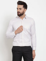 Thumbnail for Jainish White Men's Cotton Stiped Formal Shirts ( SF 737White ) - Distacart