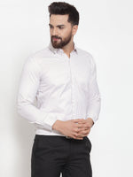 Thumbnail for Jainish White Men's Cotton Stiped Formal Shirts ( SF 737White ) - Distacart