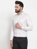 Thumbnail for Jainish White Men's Cotton Stiped Formal Shirts ( SF 737White ) - Distacart