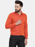 Thumbnail for Jainish Orange Men's Cotton Polka Dots Formal Shirts ( SF 739Orange ) - Distacart