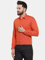 Thumbnail for Jainish Orange Men's Cotton Polka Dots Formal Shirts ( SF 739Orange ) - Distacart