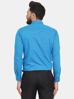 Thumbnail for Jainish Blue Men's Cotton Polka Dots Formal Shirts ( SF 739Sky ) - Distacart