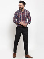 Thumbnail for Jainish Blue Men's Cotton Checked Formal Shirts ( SF 741Blue ) - Distacart