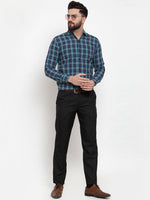 Thumbnail for Jainish Green Men's Cotton Checked Formal Shirts ( SF 741Green ) - Distacart