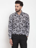 Thumbnail for Jainish Black Men's Cotton Printed Formal Shirt's ( SF 747Black ) - Distacart