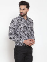 Thumbnail for Jainish Black Men's Cotton Printed Formal Shirt's ( SF 747Black ) - Distacart