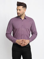 Thumbnail for Jainish Magenta Men's Cotton Printed Formal Shirt's ( SF 752Wine ) - Distacart