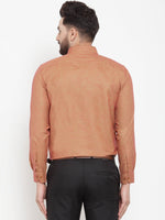 Thumbnail for Jainish Orange Men's Cotton Solid Button Down Formal Shirts ( SF 753Orange ) - Distacart