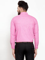Thumbnail for Jainish Pink Men's Cotton Solid Button Down Formal Shirts ( SF 753Pink ) - Distacart