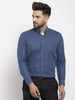 Jainish Blue Men's Cotton Solid Button Down Formal Shirts ( SF 753Teal ) - Distacart