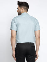 Thumbnail for Jainish Green Men's Cotton Half Sleeves Solid Formal Shirts ( SF 754Sea-Green ) - Distacart