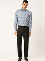 Thumbnail for Jainish Blue Men's Cotton Printed Formal Shirt's ( SF 755Sky ) - Distacart