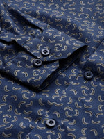 Thumbnail for Jainish Navy Men's Cotton Printed Formal Shirt's ( SF 756Navy ) - Distacart