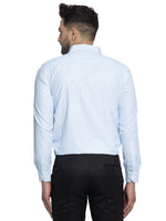 Thumbnail for Jainish Blue Men's Cotton Checked Formal Shirt's ( SF 758Sky ) - Distacart