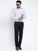 Thumbnail for Jainish Blue Men's Cotton Striped Formal Shirt's ( SF 759Light-Blue ) - Distacart
