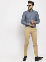 Thumbnail for Jainish Grey Men's Cotton Polka Dots Formal Shirt's ( SF 761Grey ) - Distacart