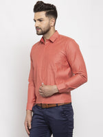 Thumbnail for Jainish Orange Men's Cotton Polka Dots Formal Shirt's ( SF 761Keshar ) - Distacart