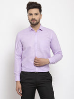 Thumbnail for Jainish Purple Men's Dobby Solid Formal Shirts ( SF 762Light-Purple ) - Distacart