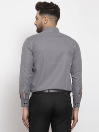 Thumbnail for Jainish Black Men's Cotton Checked Formal Shirt's ( SF 765Black ) - Distacart