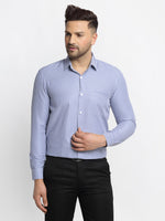 Thumbnail for Jainish Blue Men's Cotton Checked Formal Shirt's ( SF 765Blue ) - Distacart