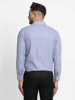 Thumbnail for Jainish Blue Men's Cotton Checked Formal Shirt's ( SF 765Blue ) - Distacart