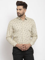 Thumbnail for Jainish Cream Men's Cotton Printed Formal Shirt's ( SF 766Cream ) - Distacart