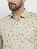 Thumbnail for Jainish Cream Men's Cotton Printed Formal Shirt's ( SF 766Cream ) - Distacart
