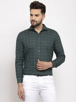 Thumbnail for Jainish Green Men's Cotton Printed Formal Shirt's ( SF 766Green ) - Distacart