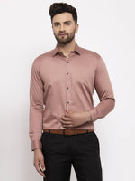 Thumbnail for Jainish Brown Men's Cotton Solid Formal Shirt's ( SF 768Brown ) - Distacart