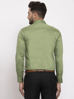 Thumbnail for Jainish Olive Men's Cotton Solid Formal Shirt's ( SF 768Olive ) - Distacart