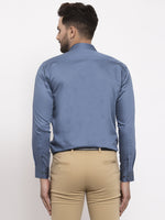 Thumbnail for Jainish Navy Men's Cotton Solid Formal Shirt's ( SF 768Teal ) - Distacart