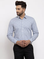 Thumbnail for Jainish Grey Men's Cotton Striped Formal Shirt's ( SF 769Light-Grey ) - Distacart